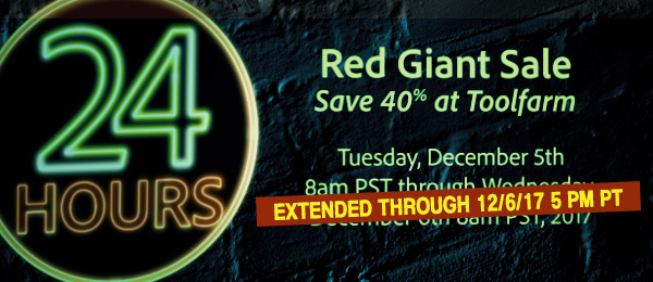 red giant 24 hour sale 2017