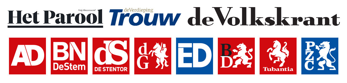 Kies uit 8 kranten: