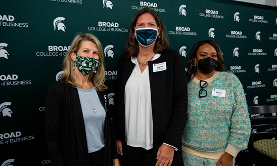 Cheri DeClercq, Andrea Downing and Dalana Brand