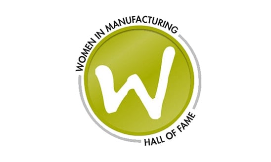 Women in Manufacturing Hall of Fame logo.