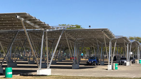 MSU's solar carport array
