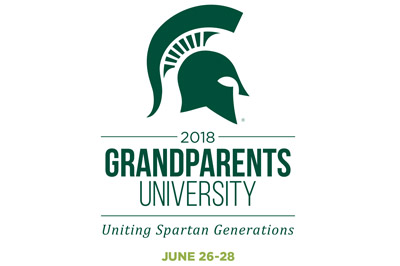 2018 Grandparents University - Uniting Spartan Generations - June 26-28 - Spartan helmet logo