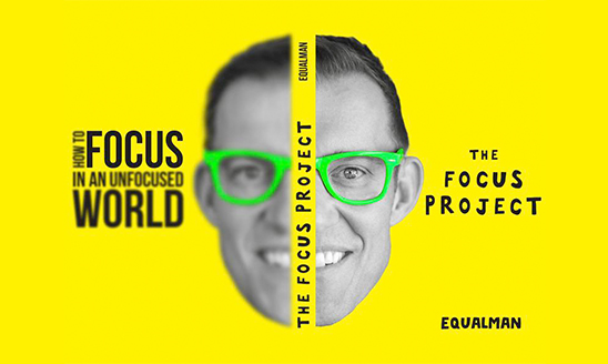 The book cover for The Focus Project: The Not so Simple Art of Doing Less by MSU alumnus Erik Qualman.