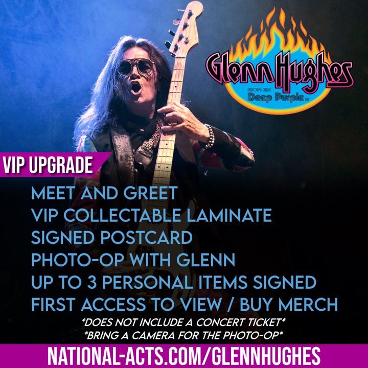 Glenn Hughes VIP Upgrade USA / UK 2023