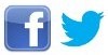 Twitter en Facebook logo