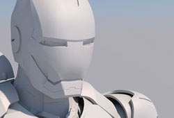 free iron man cinema 4d model