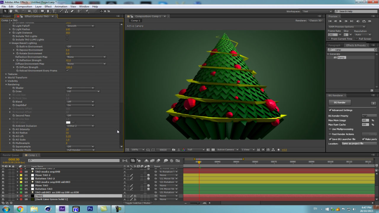 trapcode tao christmas tree