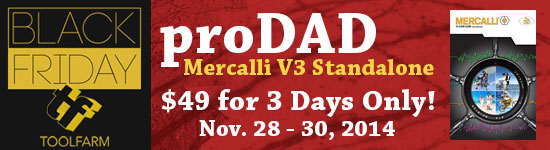 prodad mercalli sale black friday cyber monday