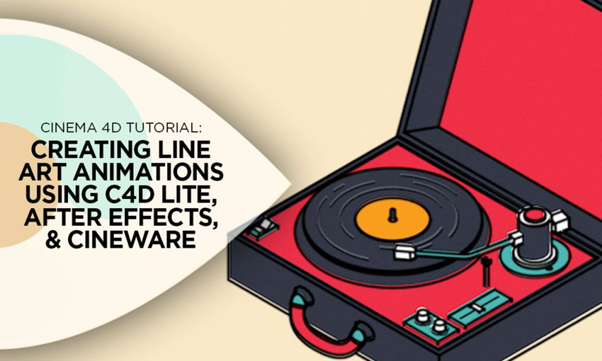 creating line art animations c4d lite