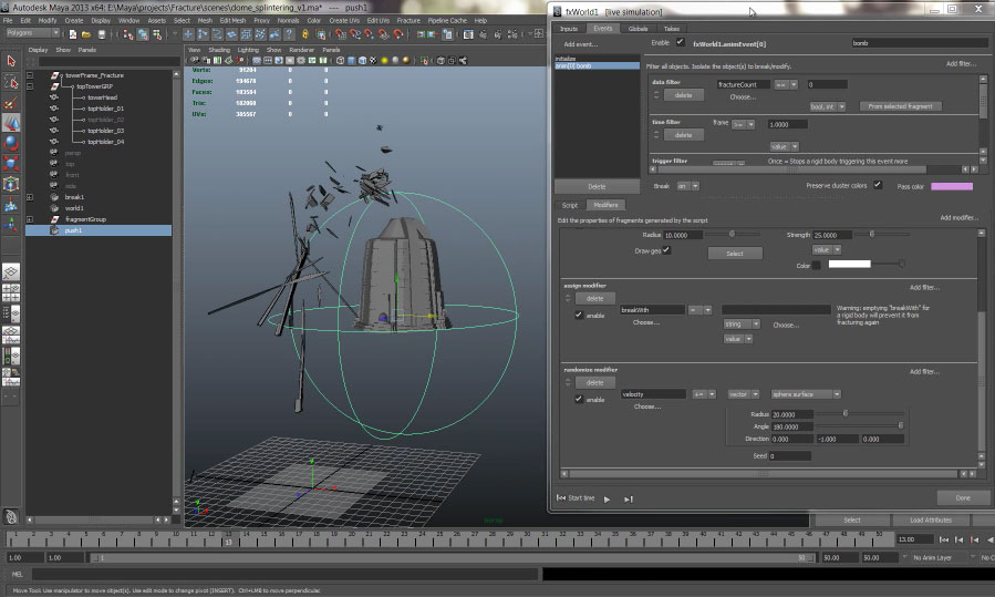 fracturefx splintering tutorial