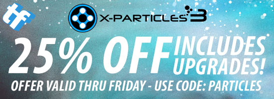 x particles 25 off