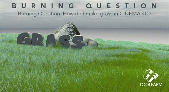 creating grass in cinema 4d