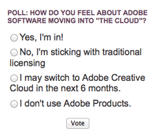 adobe creative cloud poll