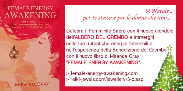 At Christmas time... for yourself and for the women you love...
Celebrate the Sacred Feminine with the new Womb Tree pendant,
and go deeper into your authentic female energies and the Womb Blessing experience with Miranda Gray's new book -Female Energy Awakening-.
> female-energy-awakening.com > reiki-jewels.com/jewellery-3-c.asp