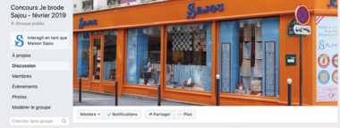 Groupe Facebook Concours Je Brode Sajou fÃ©vrier 2019